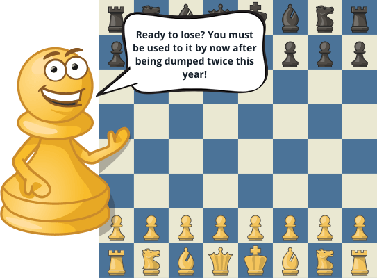 image of chess piece teasing player