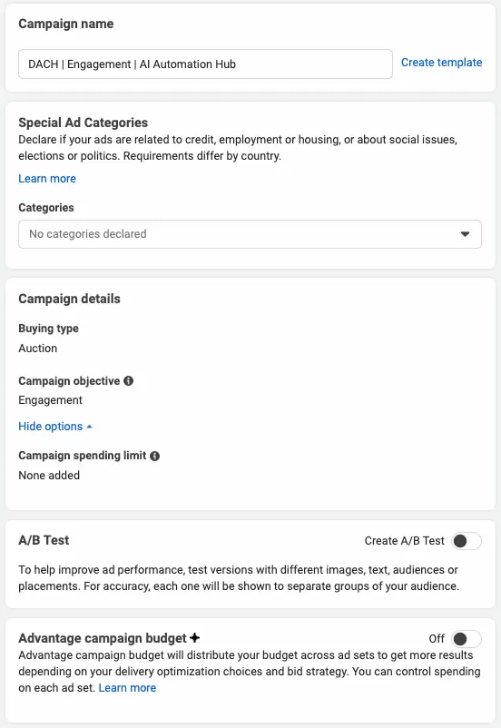Anleitungsschritt 2 für WhatsApp Ads